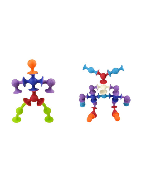 WOOPIE Klocki Konstrukcyjne z Przyssawkami - Zwariowane Zwierzaki