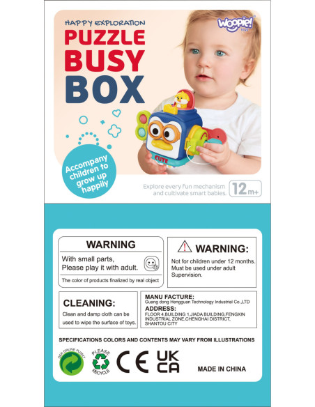 WOOPIE Pudełko Interaktywne Pingwin 6w1 Montessori