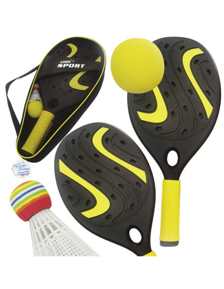 WOOPIE Rakieta z Piłką Piankową i Lotką- Zestaw Plażowo Ogrodowy