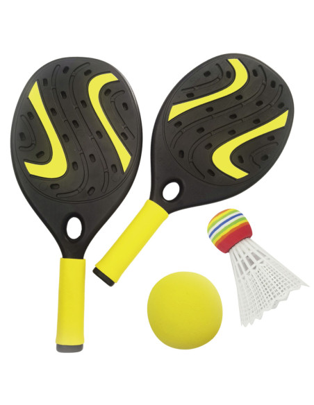 WOOPIE Rakieta z Piłką Piankową i Lotką- Zestaw Plażowo Ogrodowy