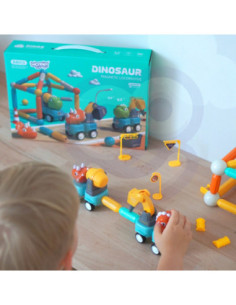 WOOPIE Klocki Magnetyczne Dinozaury- Konstrukcyjne 2