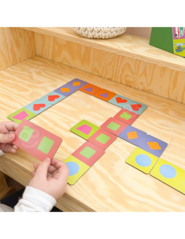 WOOPIE Gra Edukacyjna Transport Zwierzęta Puzzle Domino Montessori
