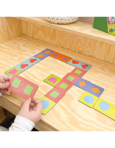 WOOPIE Gra Edukacyjna Transport Zwierzęta Puzzle Domino Montessori