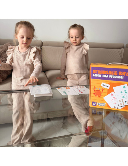 WOOPIE Karty Edukacyjne Fiszki Do Nauki Liczenia