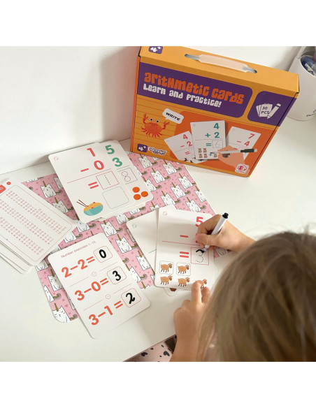 WOOPIE Karty Edukacyjne Fiszki Do Nauki Liczenia