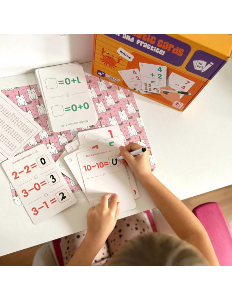 WOOPIE Karty Edukacyjne Fiszki Do Nauki Liczenia