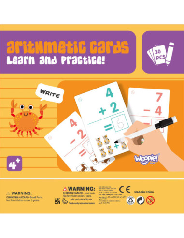 WOOPIE Karty Edukacyjne Fiszki Do Nauki Liczenia