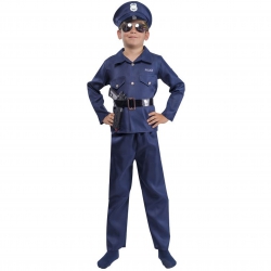 Strój Policjanta Mundur Kostium Przebranie Policjant Drogówka Policja dla dziecka 122-128cm