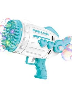 WOOPIE Pistolet do Robienia Baniek Mydlanych 91 Otworów Niebieski 2