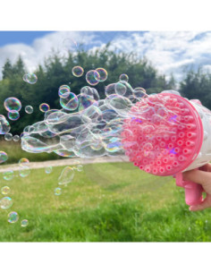 WOOPIE Pistolet do Robienia Baniek Mydlanych 91 Otworów Różowy 2