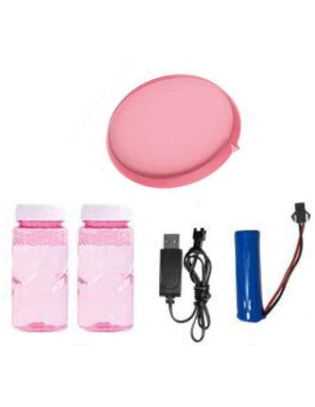 WOOPIE Pistolet do Robienia Baniek Mydlanych 91 Otworów Różowy