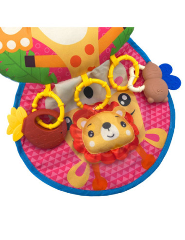 WOOPIE BABY Poduszka Rogal Interaktywna Mata Edukacyjna Grzechotka Gryzak