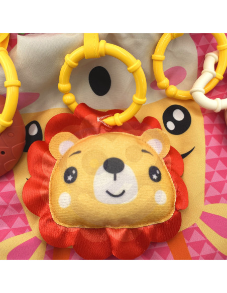 WOOPIE BABY Poduszka Rogal Interaktywna Mata Edukacyjna Grzechotka Gryzak