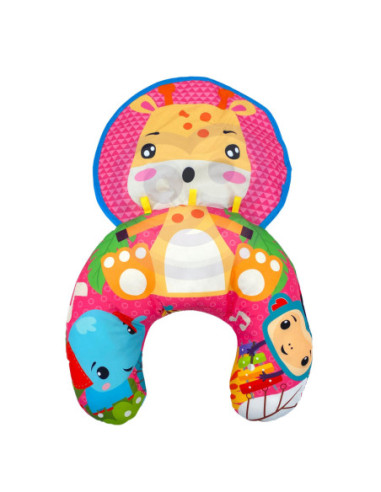 WOOPIE BABY Poduszka Rogal Interaktywna Mata Edukacyjna Grzechotka Gryzak
