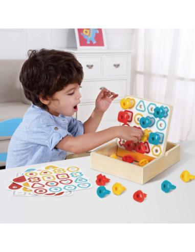 TOOKY TOY Box Pudełko XXL Montessori Edukacyjne 7w1 Sensoryczne 19-21 Mies.