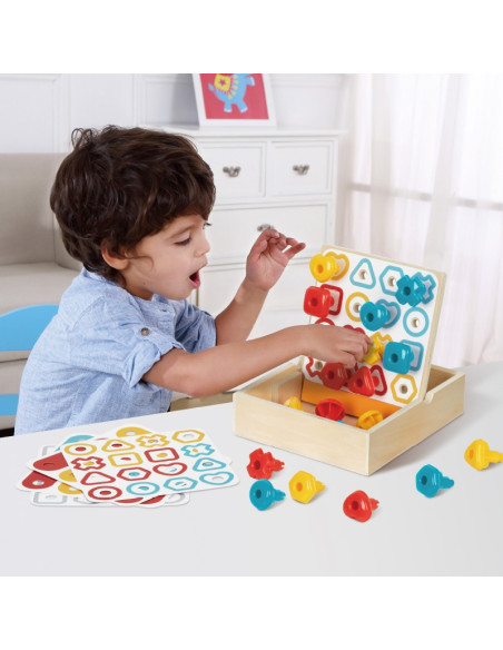 TOOKY TOY Box Pudełko XXL Montessori Edukacyjne 7w1 Sensoryczne 19-21 Mies.