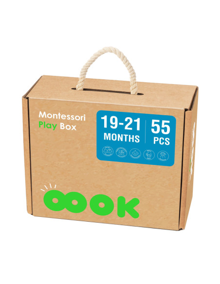 TOOKY TOY Box Pudełko XXL Montessori Edukacyjne 7w1 Sensoryczne 19-21 Mies.