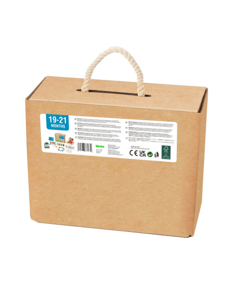 TOOKY TOY Box Pudełko XXL Montessori Edukacyjne 7w1 Sensoryczne 19-21 Mies.