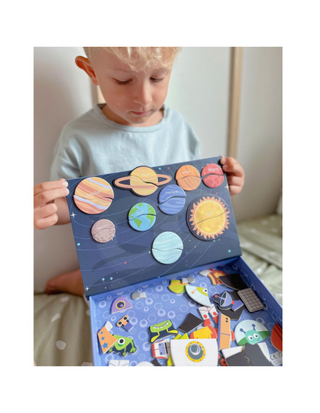 TOOKY TOY Układanka Magnetyczna Kosmos Puzzle