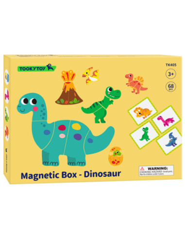 TOOKY TOY Układanka Magnetyczna Dinozaury Puzzle