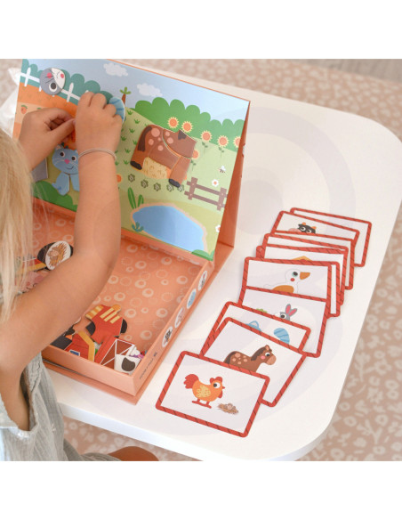 TOOKY TOY Układanka Magnetyczna Farma Puzzle