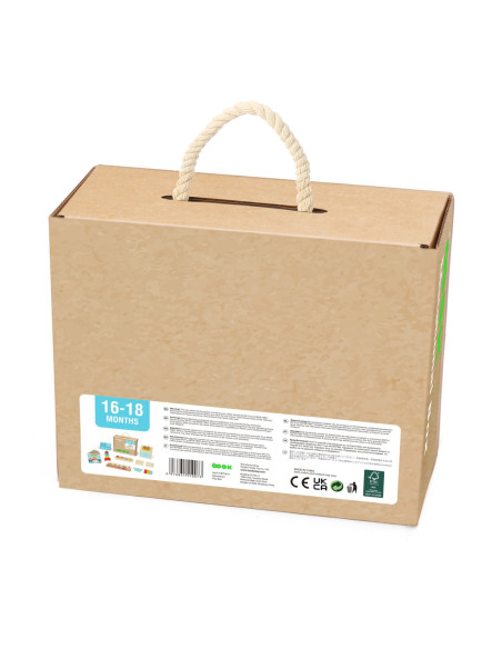 TOOKY TOY Box Pudełko XXL Montessori Edukacyjne 7w1 Sensoryczne 16-18 Mies.