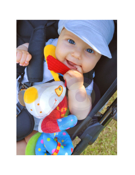 WOOPIE BABY Miękka Zawieszka na Łóżeczko Spirala Edukacyjna Piesek