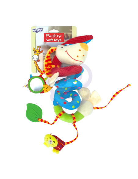 WOOPIE BABY Miękka Zawieszka na Łóżeczko Spirala Edukacyjna Piesek