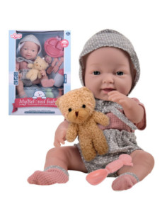 WOOPIE ROYAL Bobas w Ubranku MOJA ULUBIONA LALKA + akcesoria 36 cm.