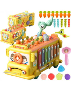 WOOPIE BABY Interaktywny Autobus Edukacyjny Młoteczek Cymbałki +18 m