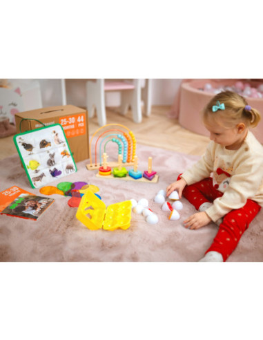 TOOKY TOY Box Pudełko XXL Montessori Edukacyjne 7w1 Sensoryczne 25-30 Mies.
