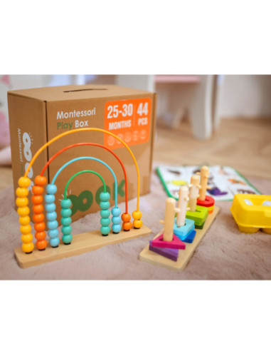 TOOKY TOY Box Pudełko XXL Montessori Edukacyjne 7w1 Sensoryczne 25-30 Mies.