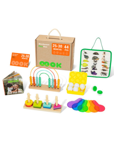 TOOKY TOY Box Pudełko XXL Montessori Edukacyjne 7w1 Sensoryczne 25-30 Mies.