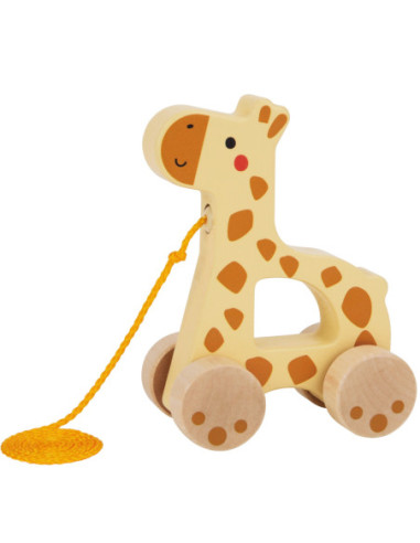TOOKY TOY Żyrafka do Ciągnięcia Drewniany
