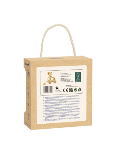 TOOKY TOY Żyrafka do Ciągnięcia Drewniany