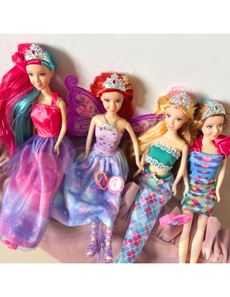 WOOPIE ROYAL Zestaw 4 Magicznych Księżniczek - Box Lalek 4w1 z Akcesoriami