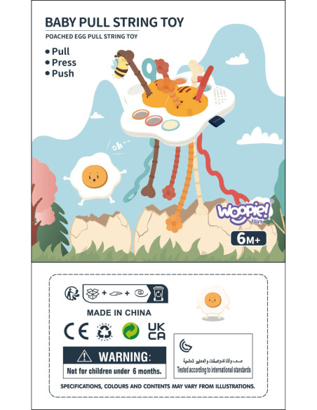 WOOPIE BABY Zabawka Sensoryczna Montessori Gryzak Grzechotka Wielofunkcyjny UFO