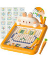 WOOPIE Tablica Magnetyczna Montessori MagPad Do Rysowania Królik Marchewka