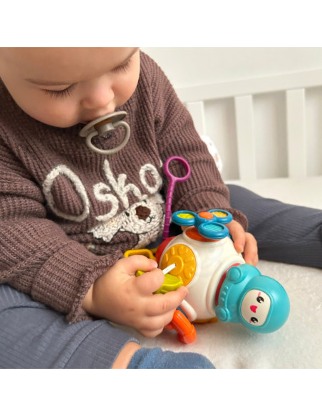 WOOPIE BABY Kostka Sześciościan Montessori Sensoryczna 8w1