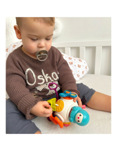 WOOPIE BABY Kostka Sześciościan Montessori Sensoryczna 8w1