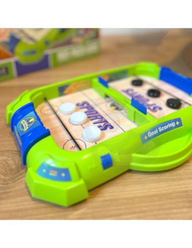 WOOPIE Gra Zręcznościowa 2w1 Mini Hokej Wyścigi