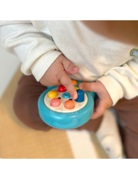 WOOPIE Gra Zręcznościowa Wbijanka Kreta Sznurek Ośmiornica Zielony 2w1