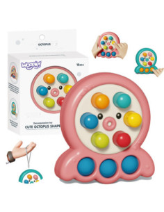 WOOPIE Arcade Game Stick Mole String Octopus Pink 2in1