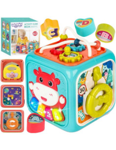 WOOPIE Kostka Sensoryczna Edukacyjna Montessori Sorter 6w1