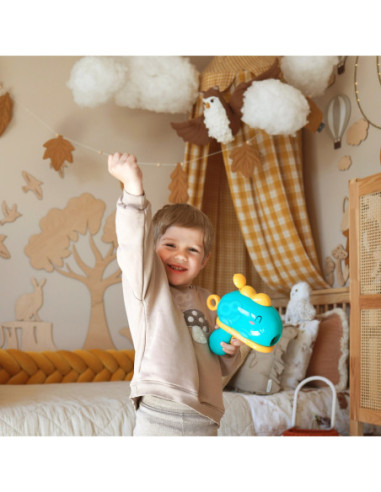 WOOPIE Gra w Rzutki Pistolet Dinozaur na Kulki Rzepy Tarcza Punkty Strzelanie