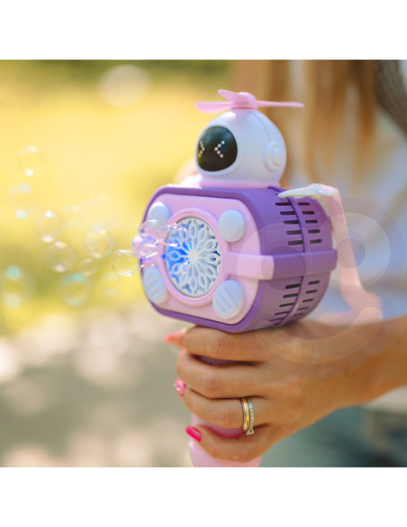 WOOPIE Maszyna Astronauta do Robienia Baniek Mydlanych Różowy