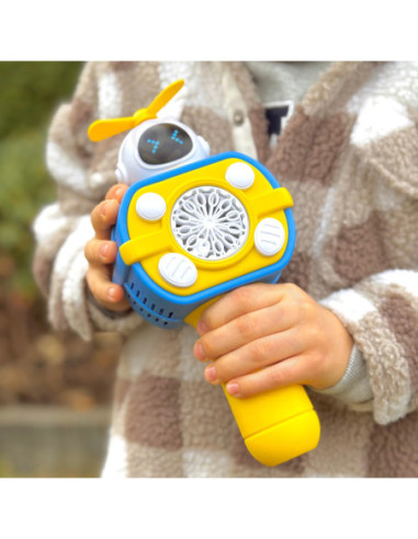 WOOPIE Maszyna Astronauta do Robienia Baniek Mydlanych Żółty