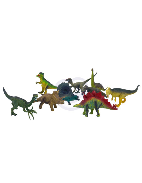 WOOPIE Zestaw Figurki Dinozaury 9szt. + Mata + Kuferek