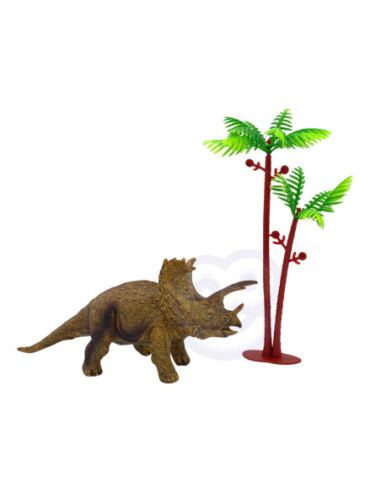 WOOPIE Zestaw Figurki Dinozaury 9szt. + Mata + Kuferek