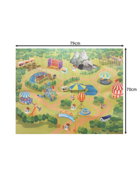 WOOPIE Duży Zestaw Figurki Dinozaury XXL + Mata "Prehistoryczny Świat"